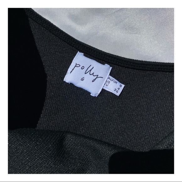 Princess Polly Brianna One Shoulder Black Crop Top - Picture 3 of 5